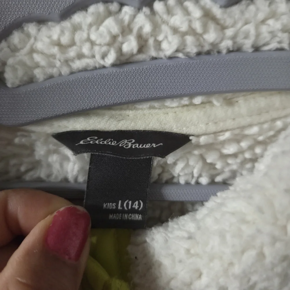 Eddie Bauer Quest Fleece Jacket in Cream and Yellow